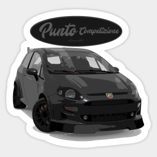 Punto Competizione Nero Sticker